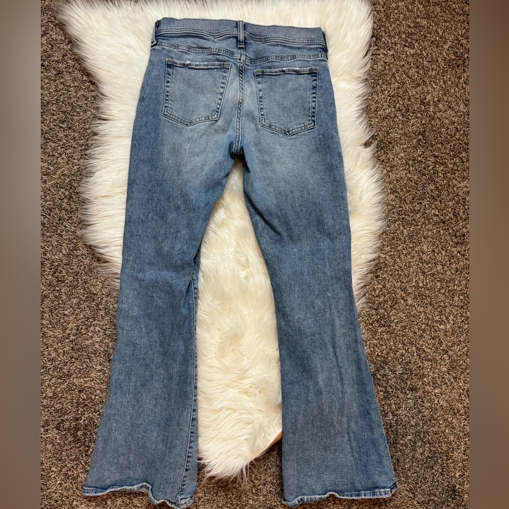 Gap Y2K low rise Classic Blue Flared Women's Jeans - Picture 7 of 9